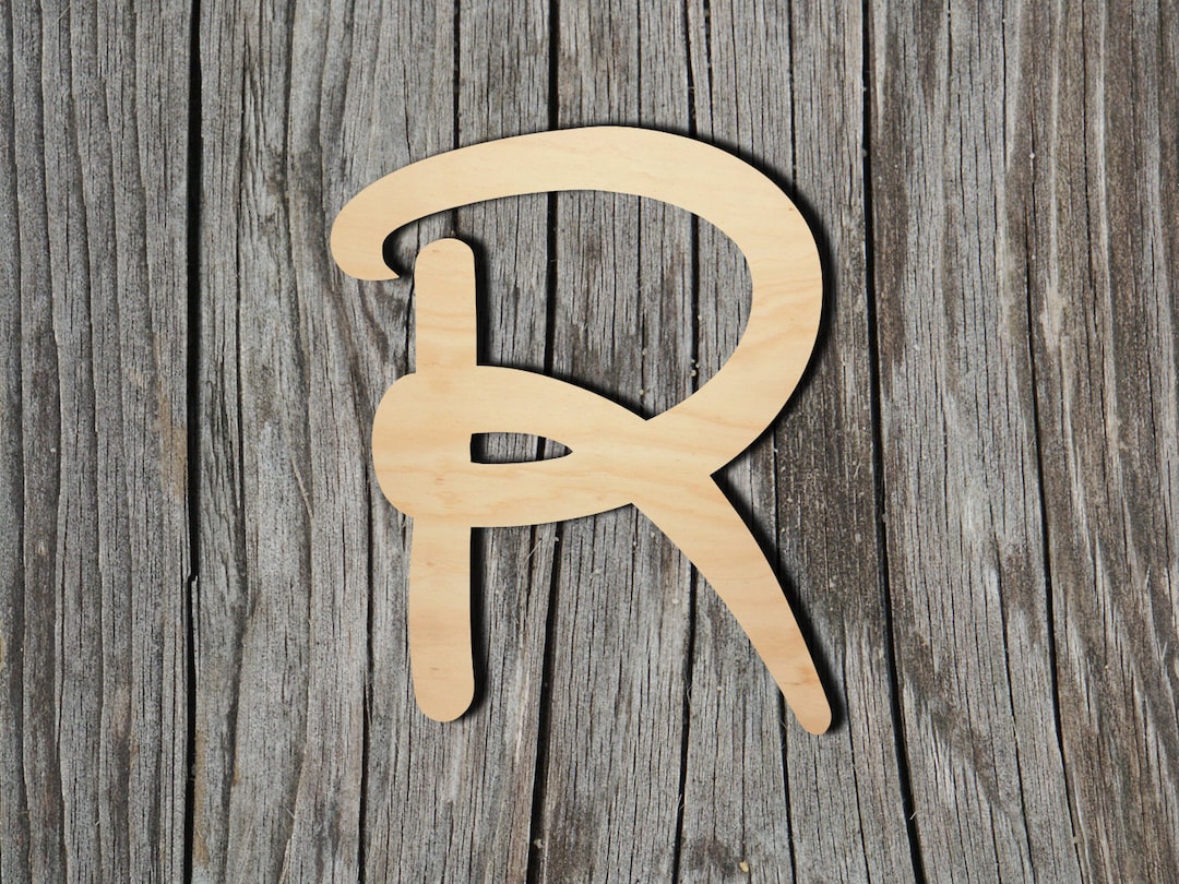 R - Letter - Disney Inspired - Laser Cut Unfinished Wood Cutout Shapes ...