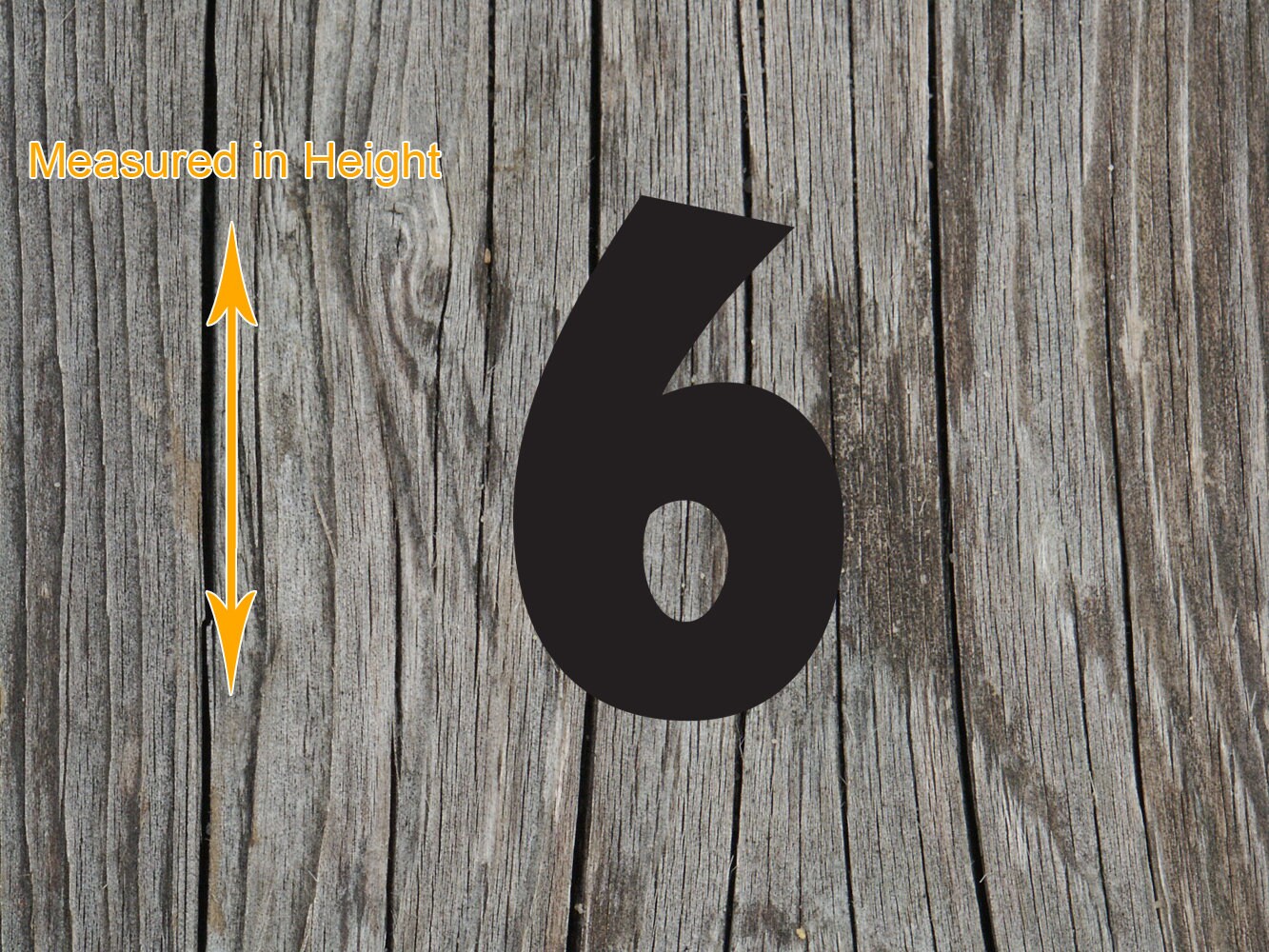 Six - Numbers - Type 1 - Laser Cut Unfinished Wood Cutout Shapes ...