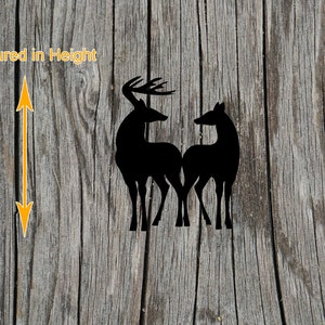 Buck and Doe - Wildlife - Laser Cut Unfinished Wood Cutout Shapes ...
