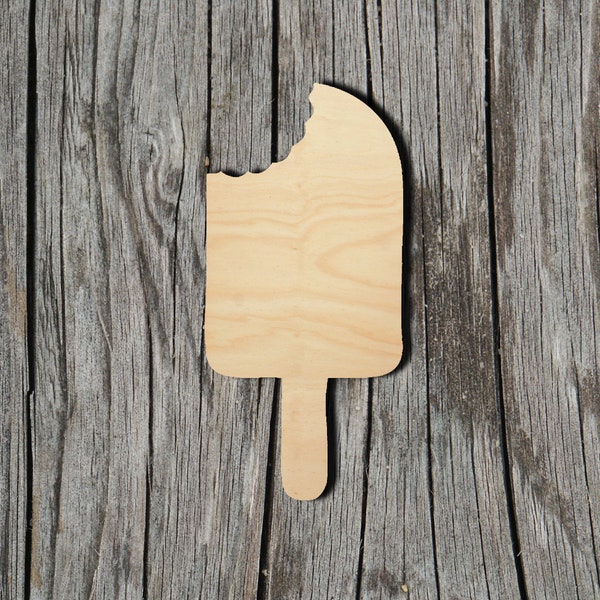 Popsicle -  Laser Cut Unfinished Wood Cutout Shapes - Always check sizes and measure