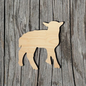 Sheep -  Laser Cut Unfinished Wood Cutout Shapes - Always check sizes and measure