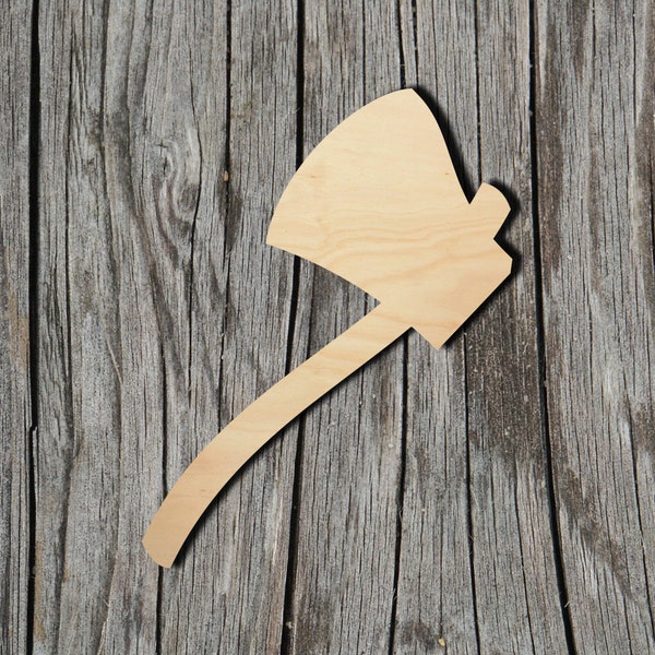 Axe Shape -  Laser Cut Unfinished Wood Cutout Shapes - Always check sizes and measure