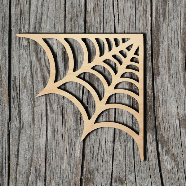 Spider Web Shape - Multiple Sizes - Laser Cut Unfinished Wood Cutout Shapes