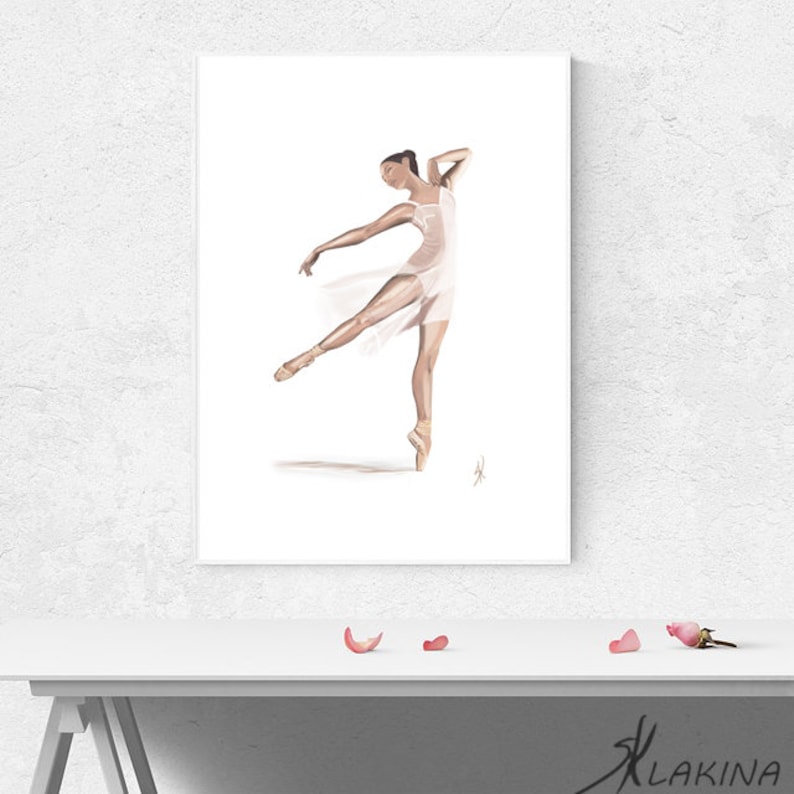 Ballet Dance Art Print Ballet Dance Gift Ballet Dance Poster Ballet Dance DecorRoom Wall Art