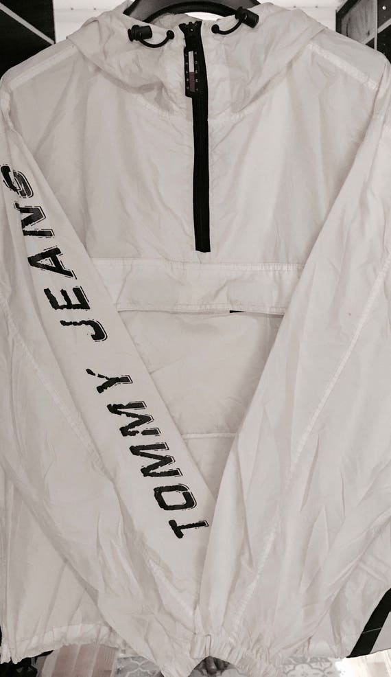 Tommy Hilfiger bTommy Jeans vintage windbreaker white rare | Etsy