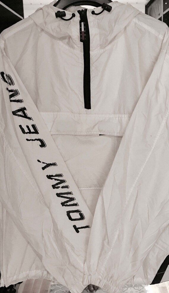 tommy white windbreaker