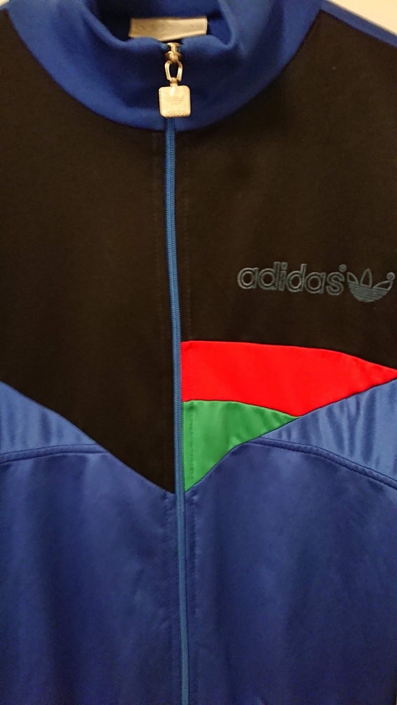 multi coloured adidas tracksuit