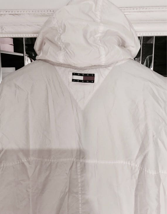 white tommy windbreaker