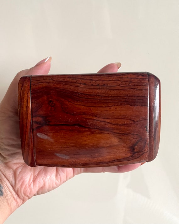 Vintage Solid Wooden Box/Rectangular Shaped Wood … - image 6