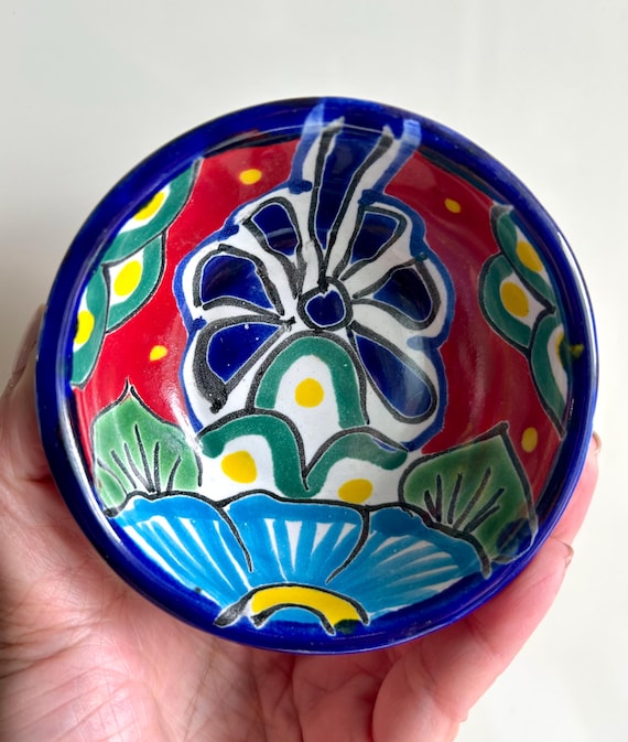 Dessous de plat vintage en céramique sur cadre argenté - France