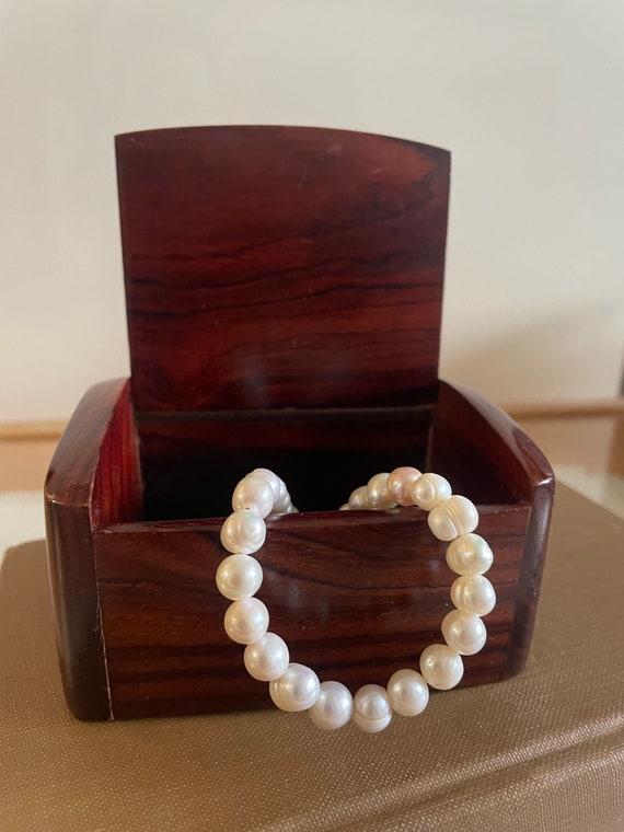 Vintage Solid Wooden Box/Rectangular Shaped Wood … - image 2