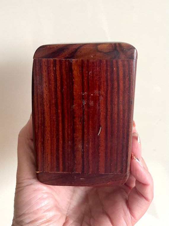 Vintage Solid Wooden Box/Rectangular Shaped Wood … - image 7