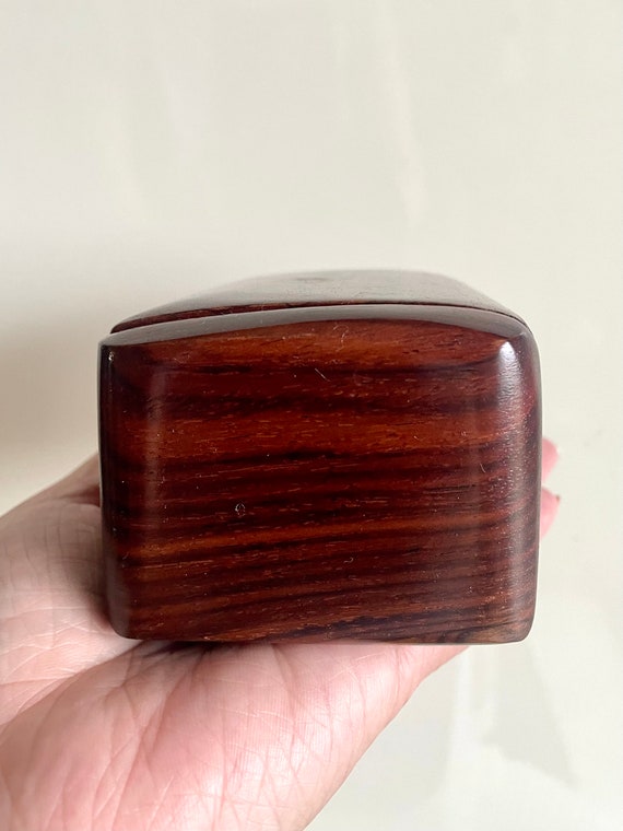 Vintage Solid Wooden Box/Rectangular Shaped Wood … - image 8