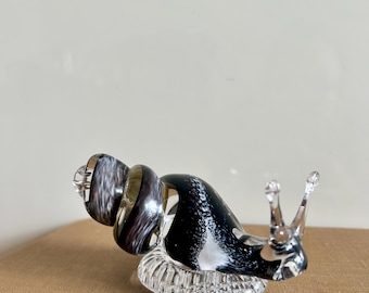 ランプワークガーデンカタツムリ、カラフルな大きなガラスカタツムリの