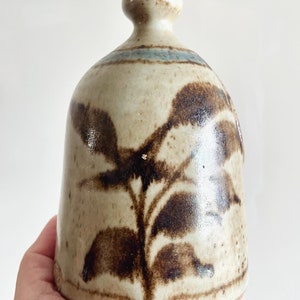 Vintage Ceramic Salt Pig/ Handmade Neutrals Studio Pottery Salt Cellar/ Very Cute Unique Speckled Neutrals Salt Jar image 9
