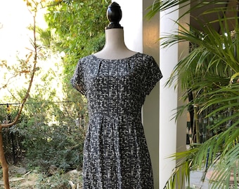 2000 Attic and Barn made in italy Silk retro style dress