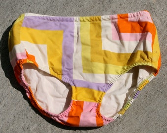 Striped swim bottoms,Vintage Preppy Look Starlet Style Chic Vintage Sailing Shorts