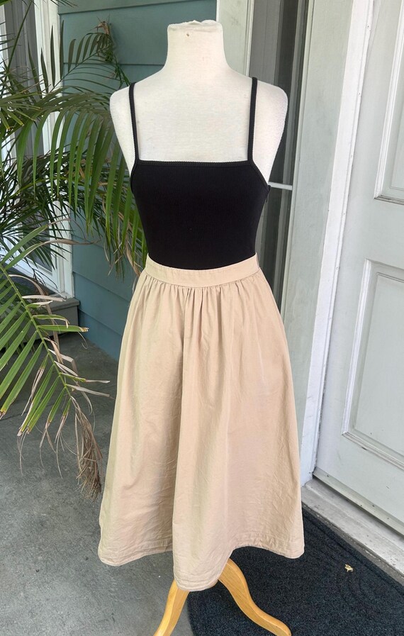 maeve sleeveless ribbed poplin twofer midi dress Maeve Sleeveless Rib Poplin Twofer Midi Dress In Beige - 66% Off