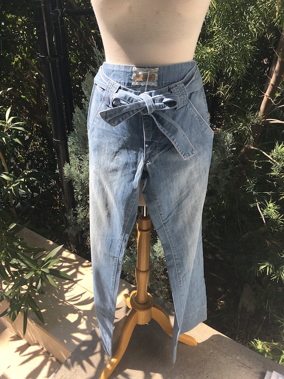 JAK and RAE low-rise bellbottom jeans