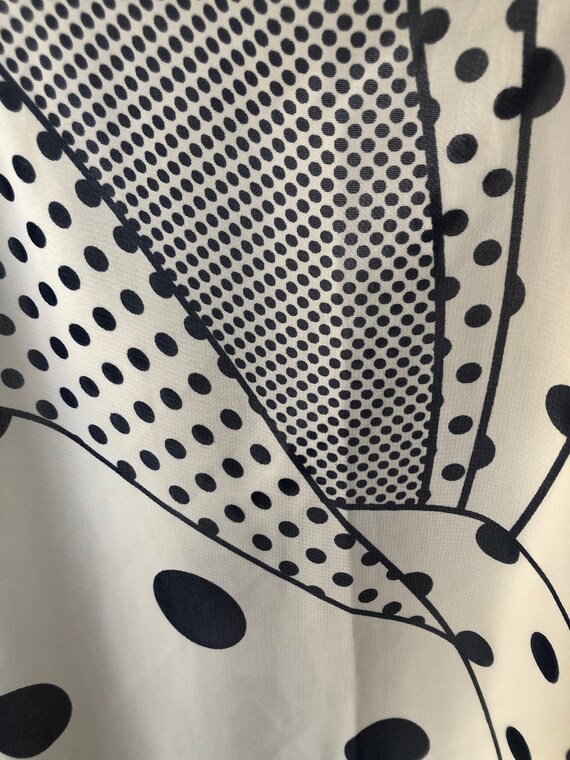 Label says "Available" Dark Navy and White Polka … - image 7