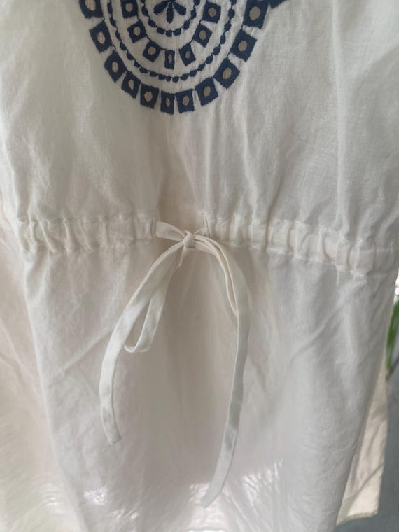 Banana Republic Cream with Blue Detail Beach Coverup View 3