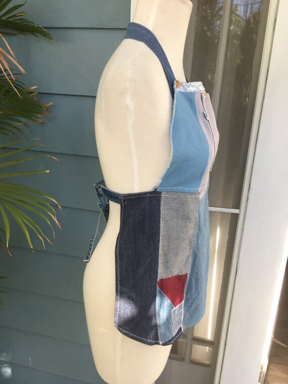Up-cycled Levi's Halter Top - image 3