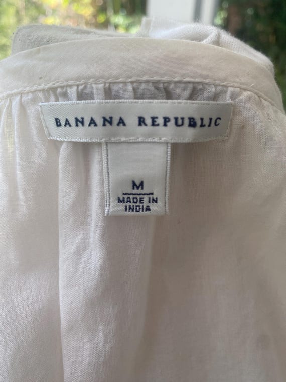 Banana Republic Cream with Blue Detail Beach Coverup View 6
