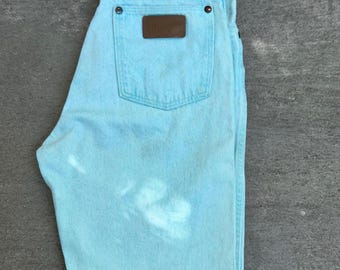 Candy Mint Green 1980s Wrangler High Waist Jeans