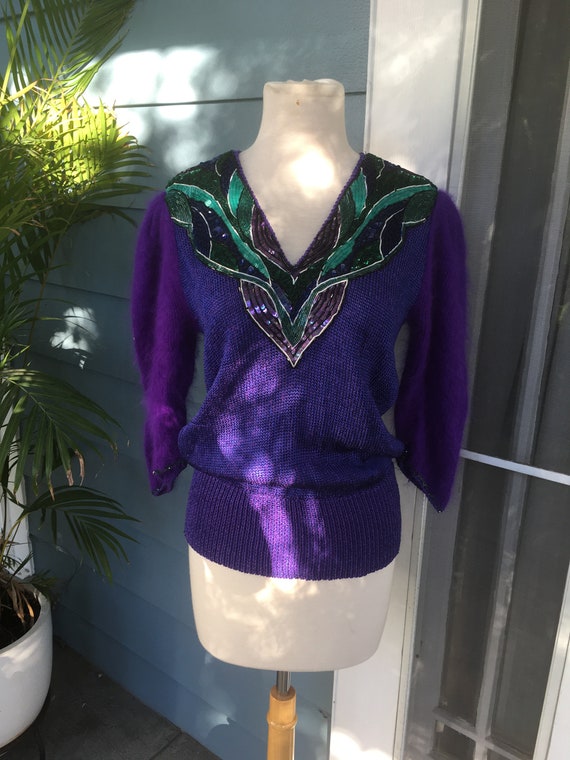 Vintage Elizabeth NY Disco Sweater - image 2