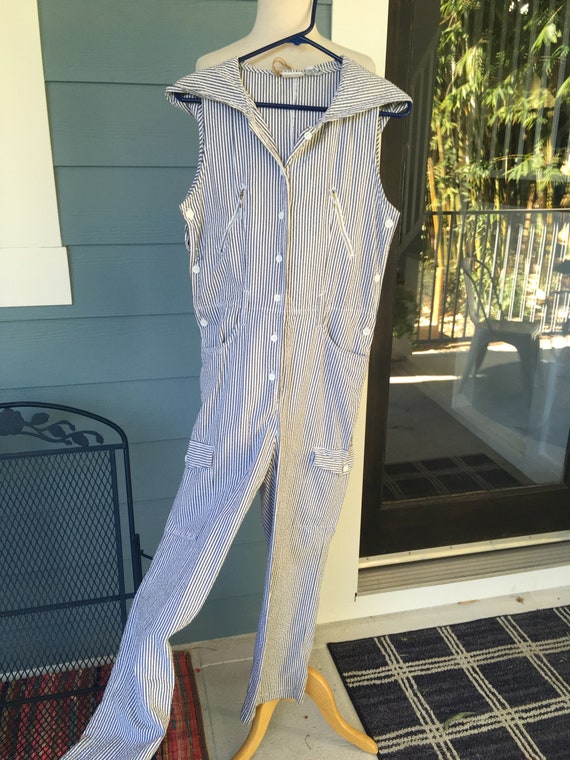 Vintage Searsucker Onesie!