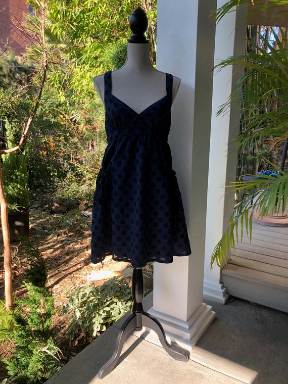 DKNY Blue Polka Dot Dress, Size L - Etsy