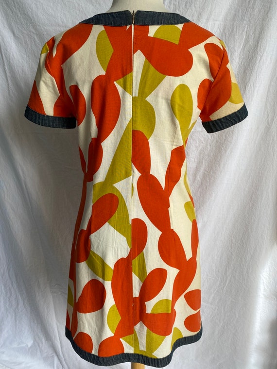 2000 Italian Designer mini dress with a psychedel… - image 4