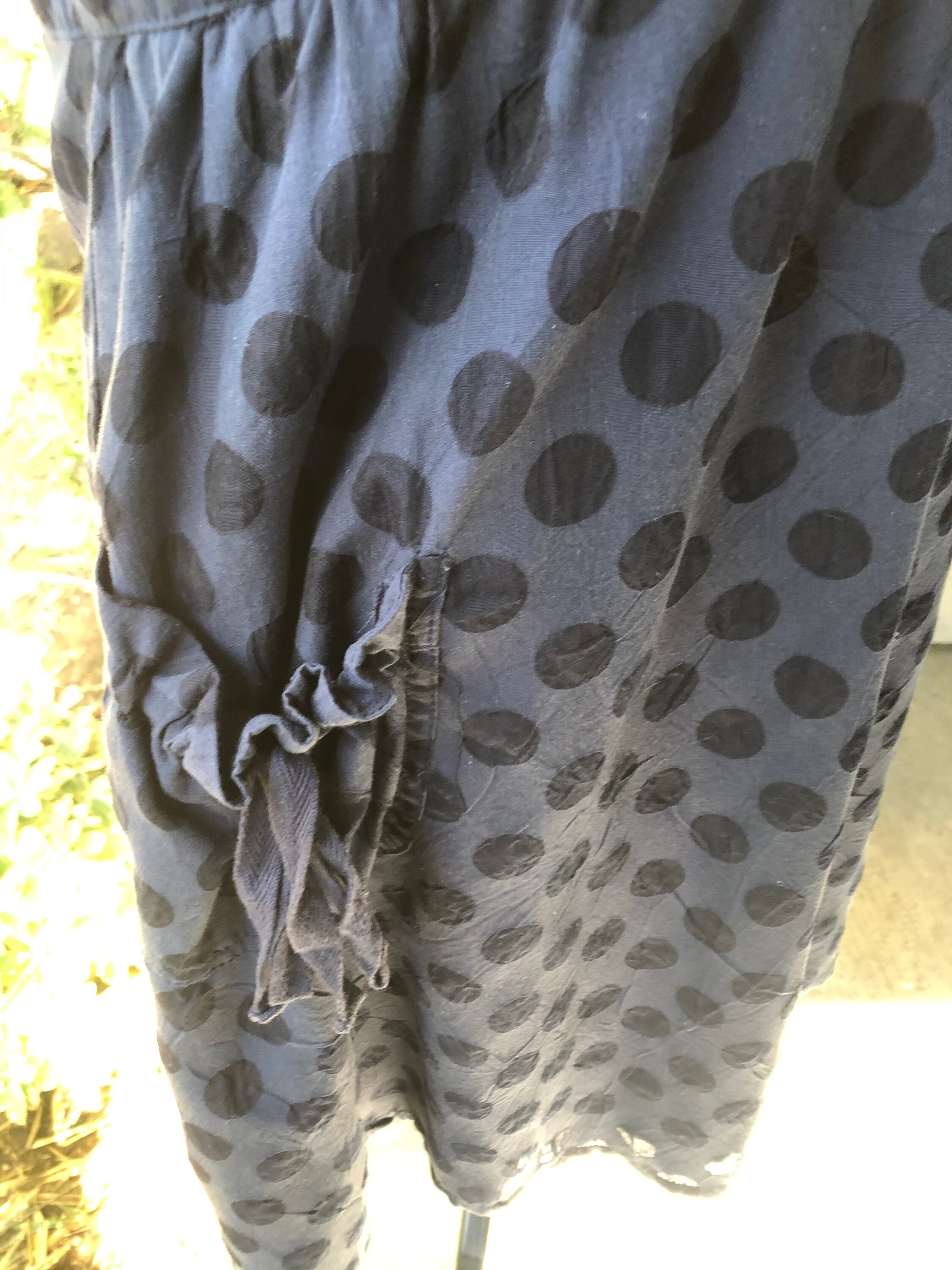 DKNY Blue Polka Dot Dress, Size L - Etsy