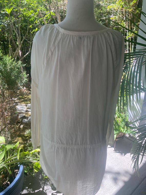 Banana Republic Cream with Blue Detail Beach Coverup View 4