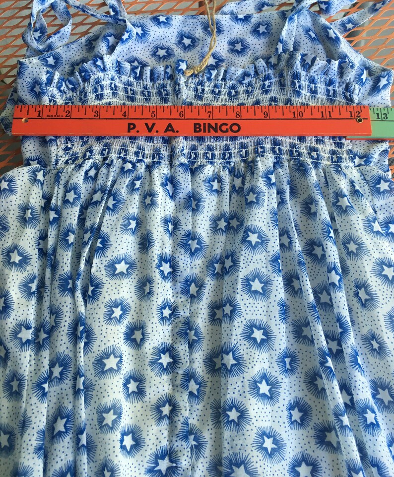70s shoulder tie boho sundress