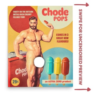 Chode Pops X - Gay / Vintage / Retro / Poster print