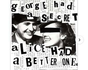 Alice had a secret | postcard