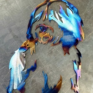 Old English Sheepdog #1 Metal Art (8&quot;) | Custom Dog Wall Decor or Gift | Dog Lover Home Accent | Handmade in USA