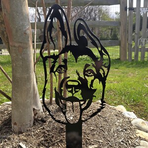 German Shepherd #2 Lawn & Garden Metal Art (12&quot;) | Garden or Lawn Decoration for Outdoors | Custom Outdoor Decor Gift | Handmade in USA