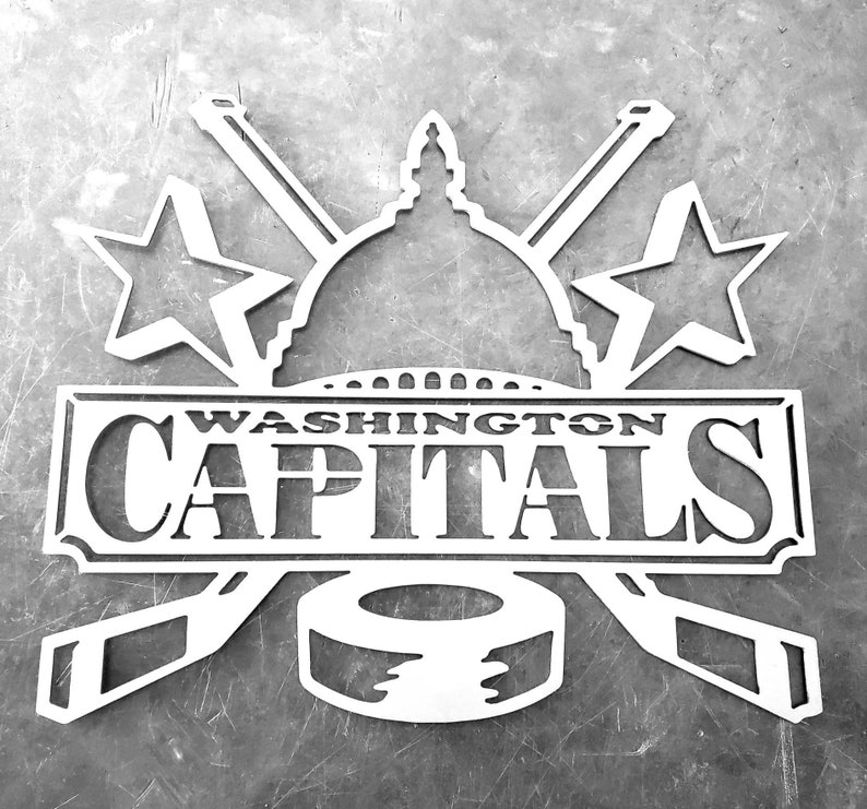 24 Washington Capitals Metal Art Wall Hanger Wall Etsy
