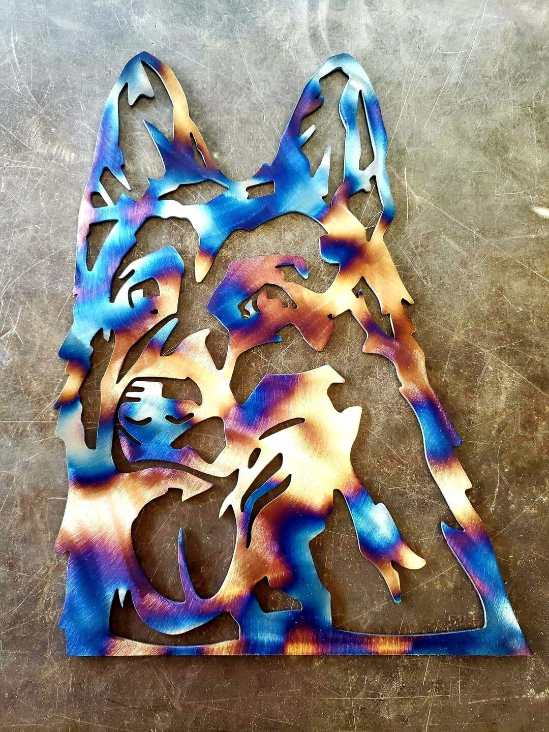 8 German Shepherd Metal Art Wall Hanger Wall Art Etsy