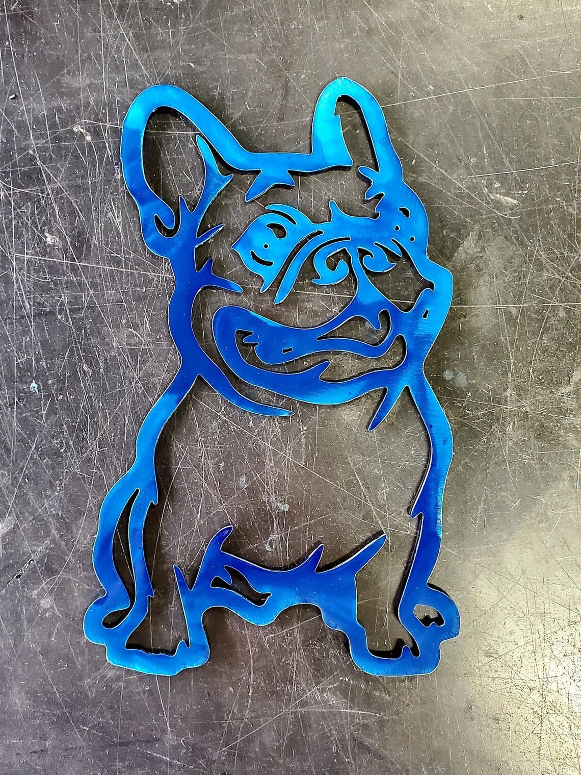 12 & 18 French Bulldog Metal Art Wall Hanger Etsy