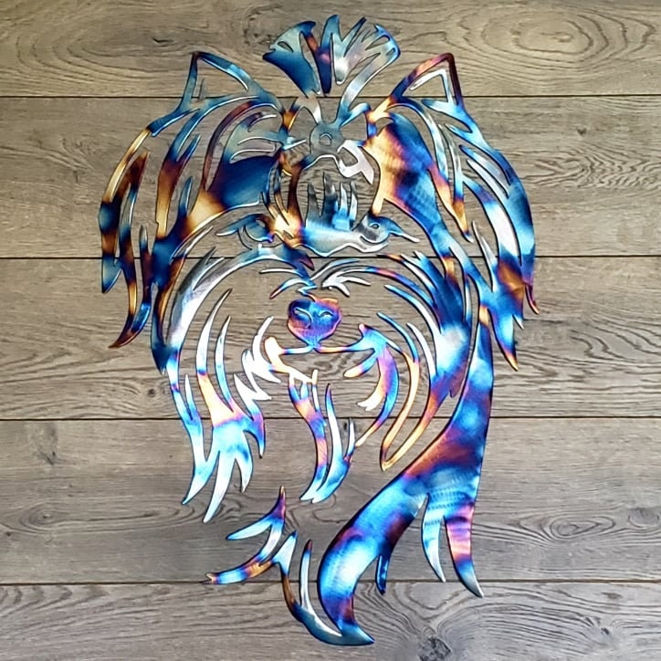 24 Yorkie Metal Art Wall Hanger Wall Art Home Etsy