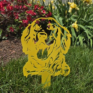Golden Retriever #2 Lawn & Garden Metal Art (12&quot;) | Garden or Lawn Decoration for Outdoors | Custom Outdoor Decor Gift | Handmade in USA