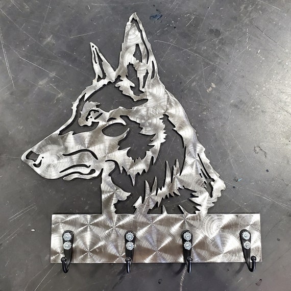 Custom Belgian Malinois Wall Hanger With Hooks Metal Art Ireland - Belgian Malinois Home Decor Custom Belgian Malinois Wall Hanger With Hooks Metal Art Ireland - Belgian Malinois Home Decor