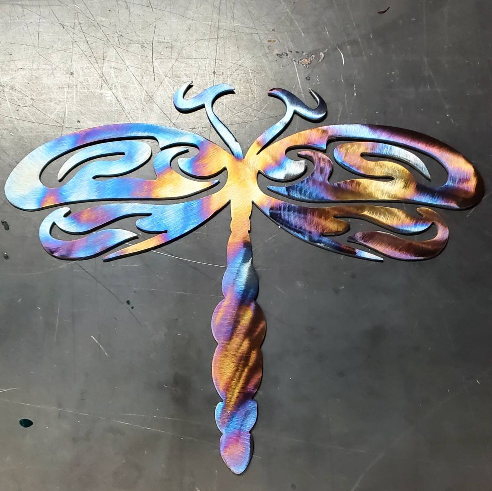 12 & 18 Custom Dragonfly Metal Art Wall Hanger Etsy