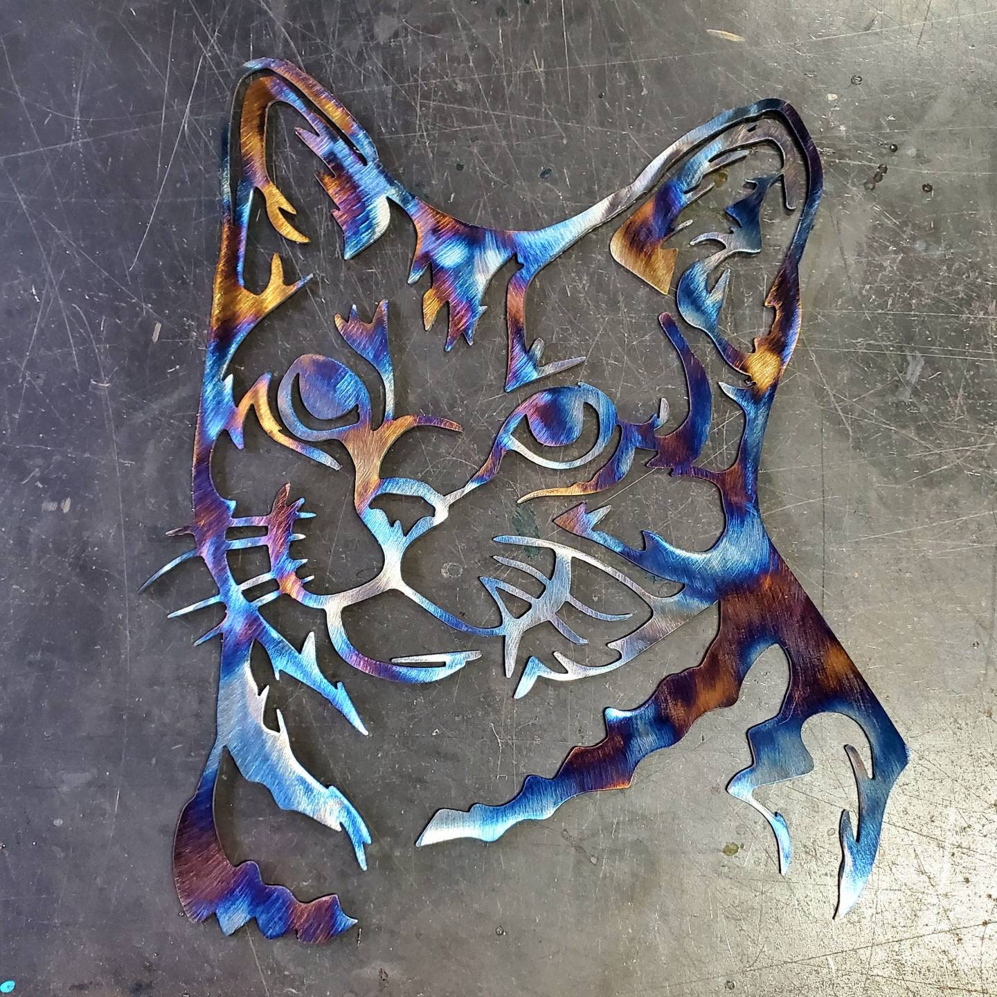 8 Cat Metal Art Wall Hanger Wall Decor Etsy 日本