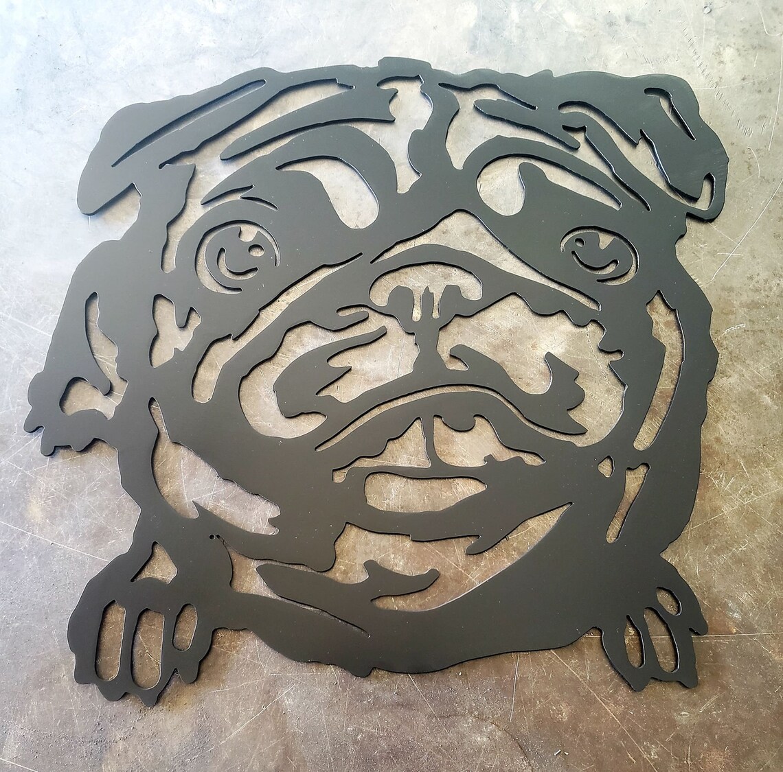 24 Custom Pug Wall Hanger Metal Art Wall Art Home Etsy