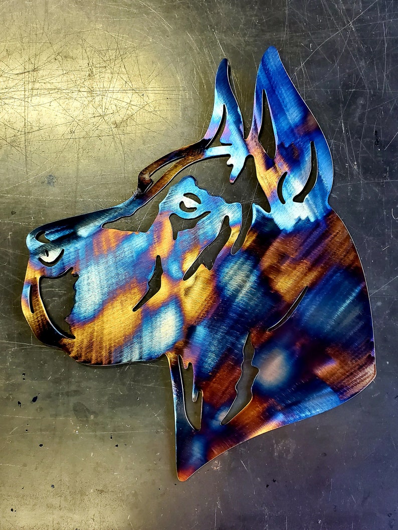 8 Great Dane Metal Art Wall Hanger Wall Art Home Etsy