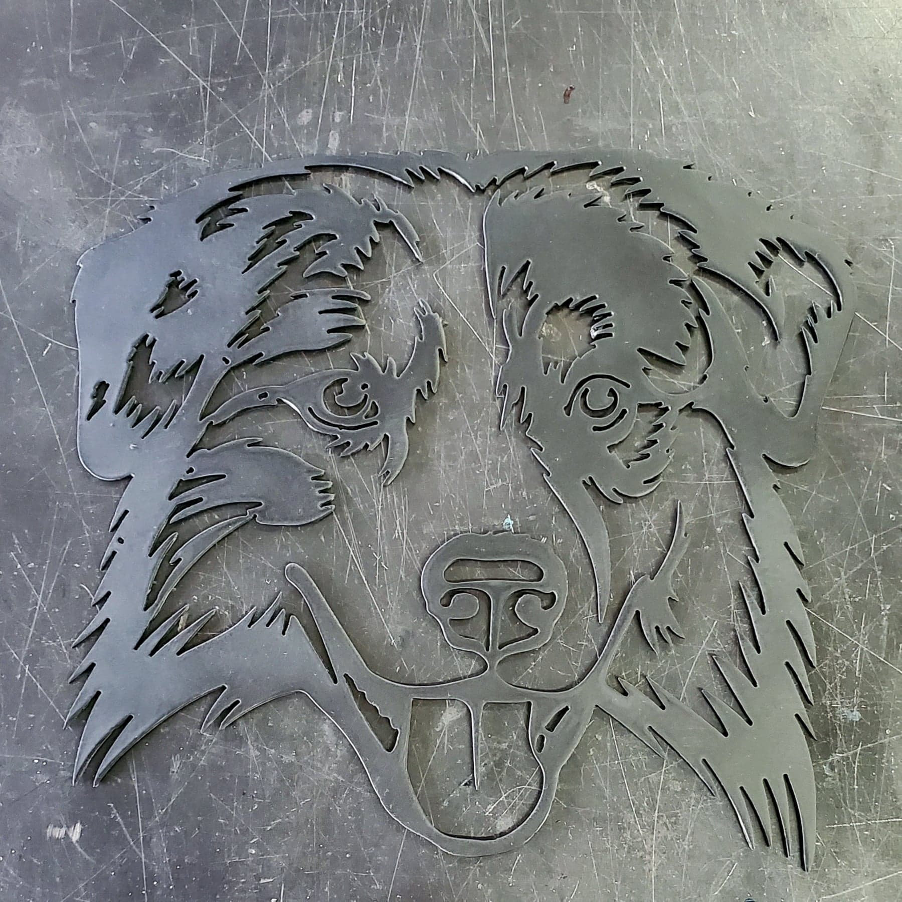 12 & 18 Australian Shepherd Metal Art Wall Etsy